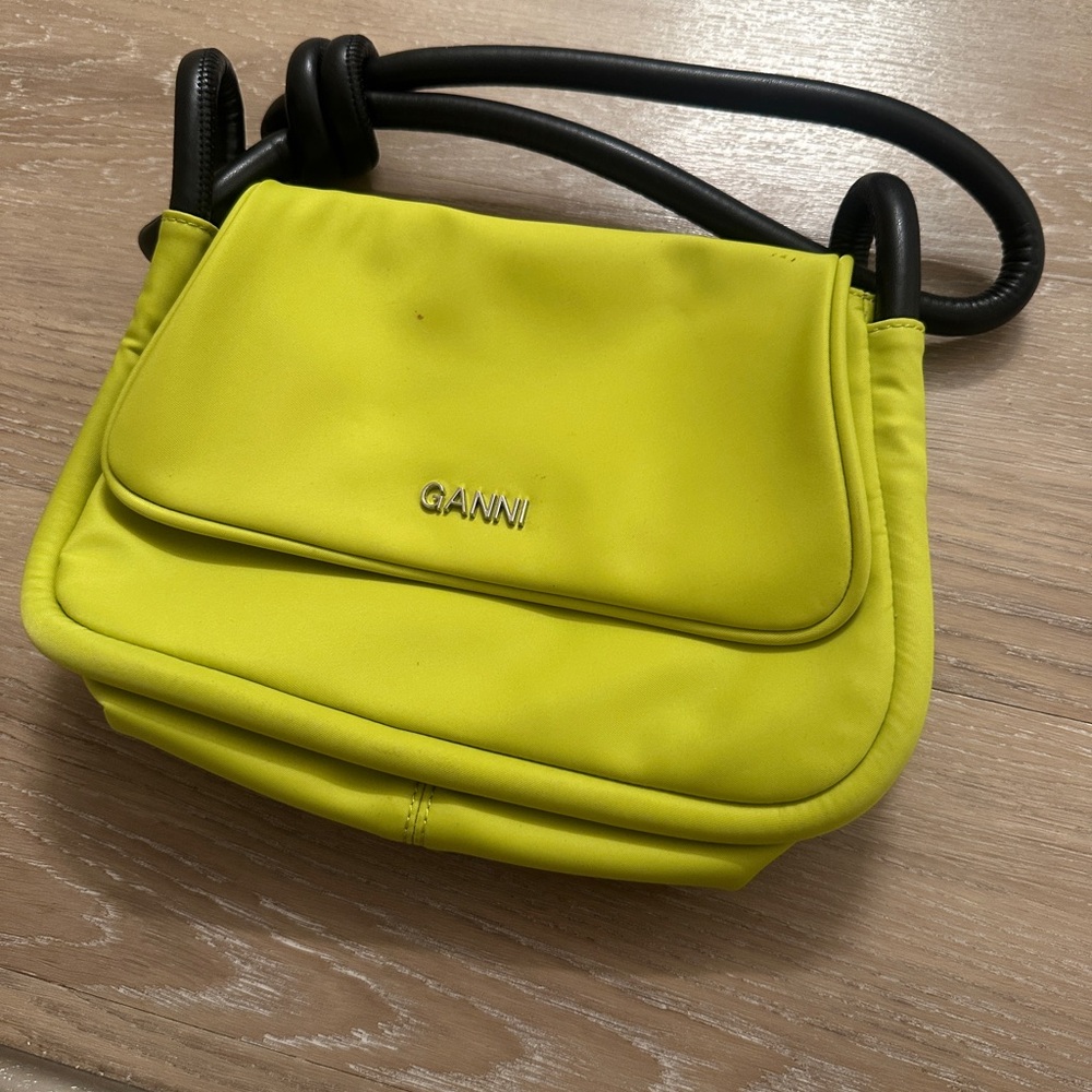 Ganni Neon Yellow Crossbody Bag